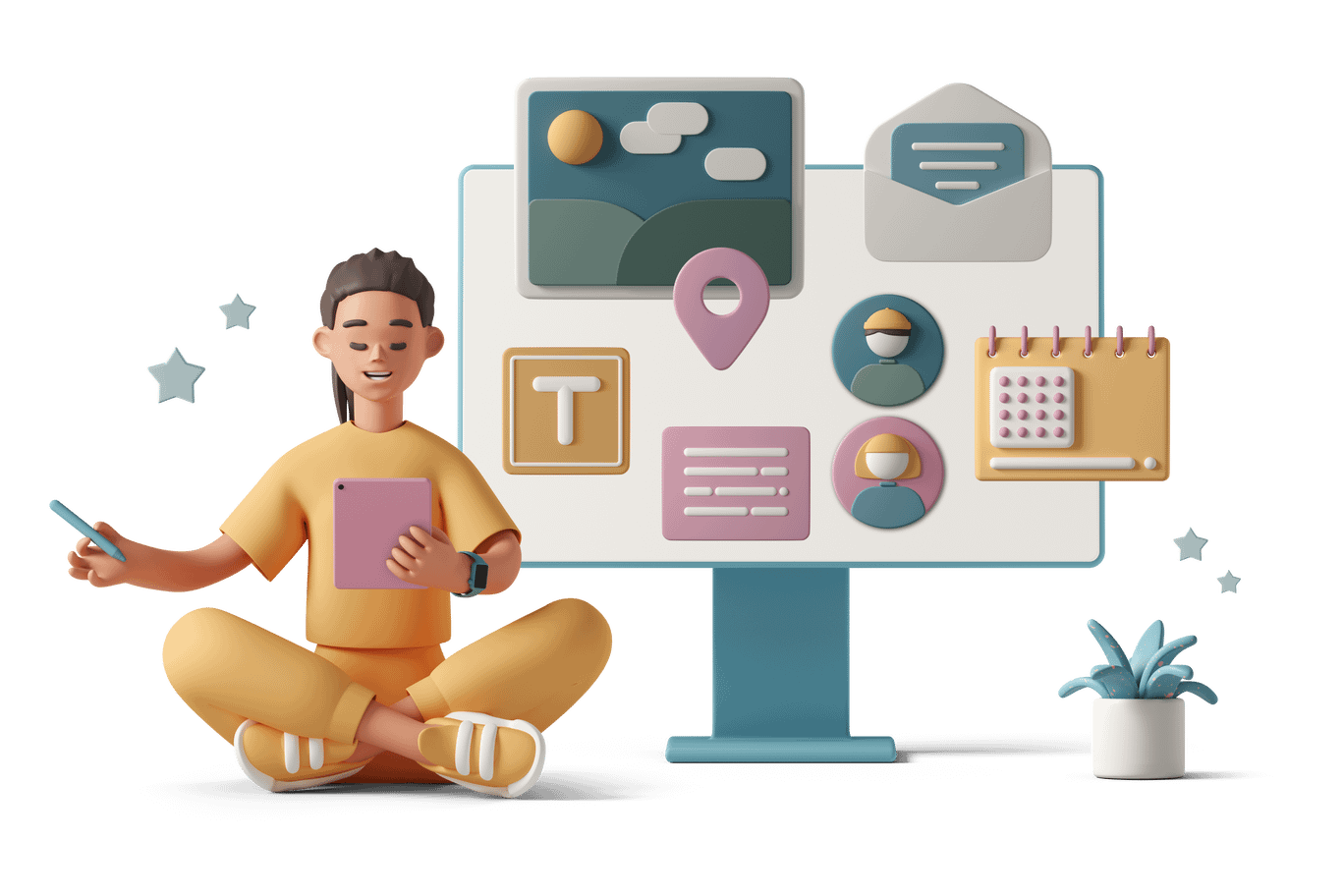 Services 6 casual life 3d designer at work mail deadline chat